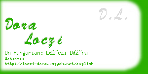 dora loczi business card